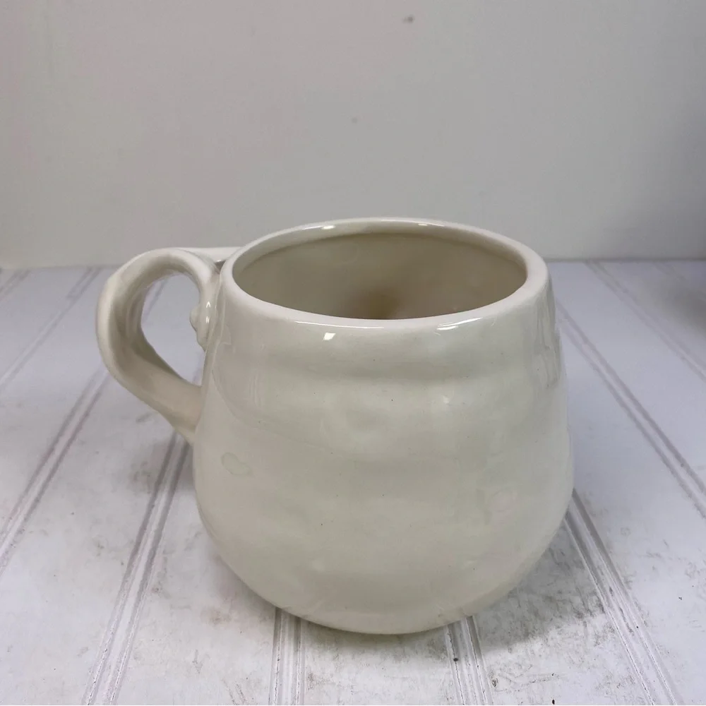 Pier 1 Imports Snowman face coffee mug